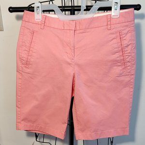 J. Crew salmon pink Bermuda shorts, excellent condition, size 4